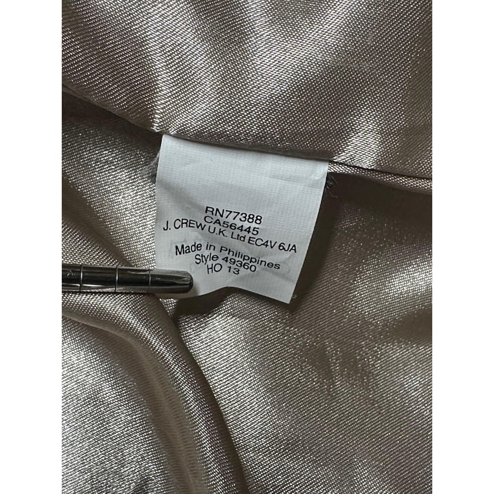 J Crew Coat Womens 2 Blue Stadium Cloth Nello Gori Peacoat Academia Italian Wool - Picture 11 of 16